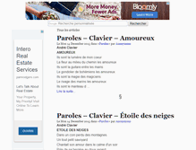 Tablet Screenshot of le-parolier.net